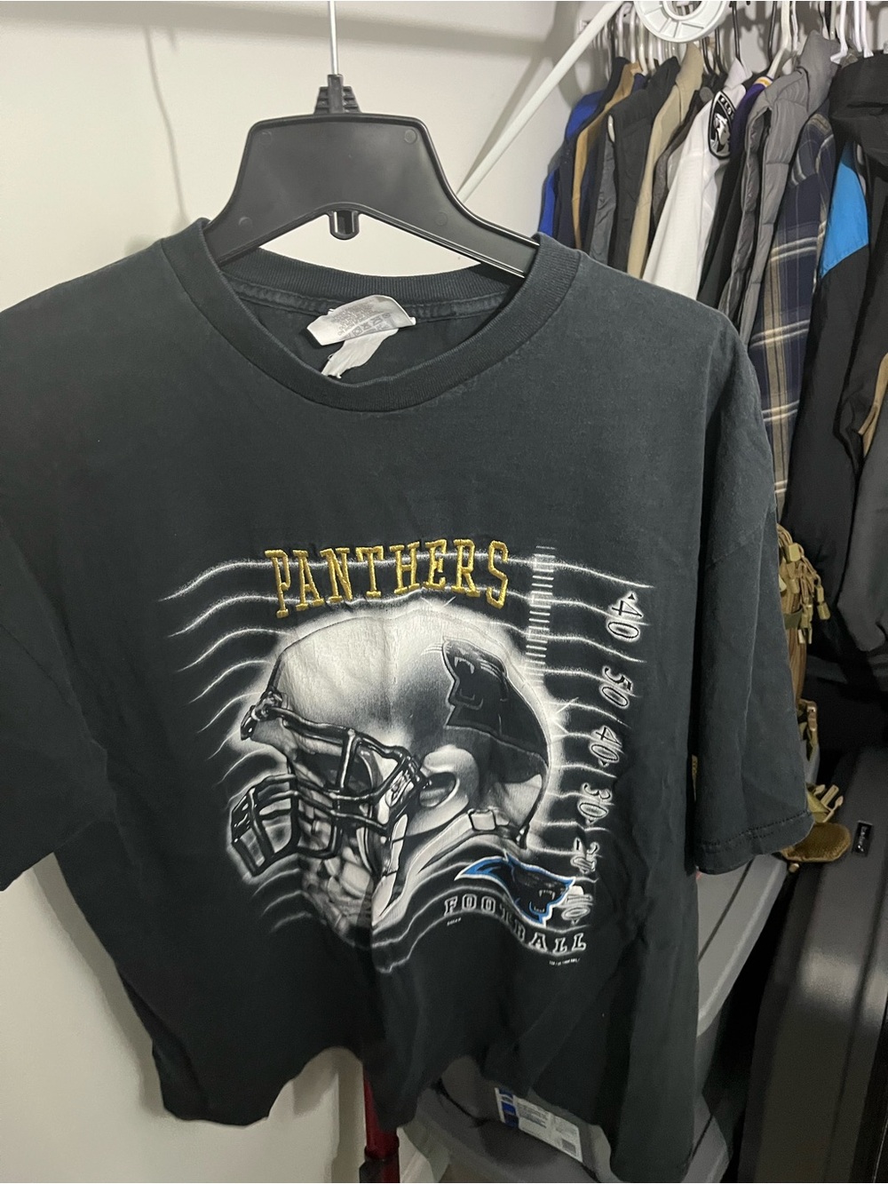 Panthers Graphic Football T-Shirt - Black